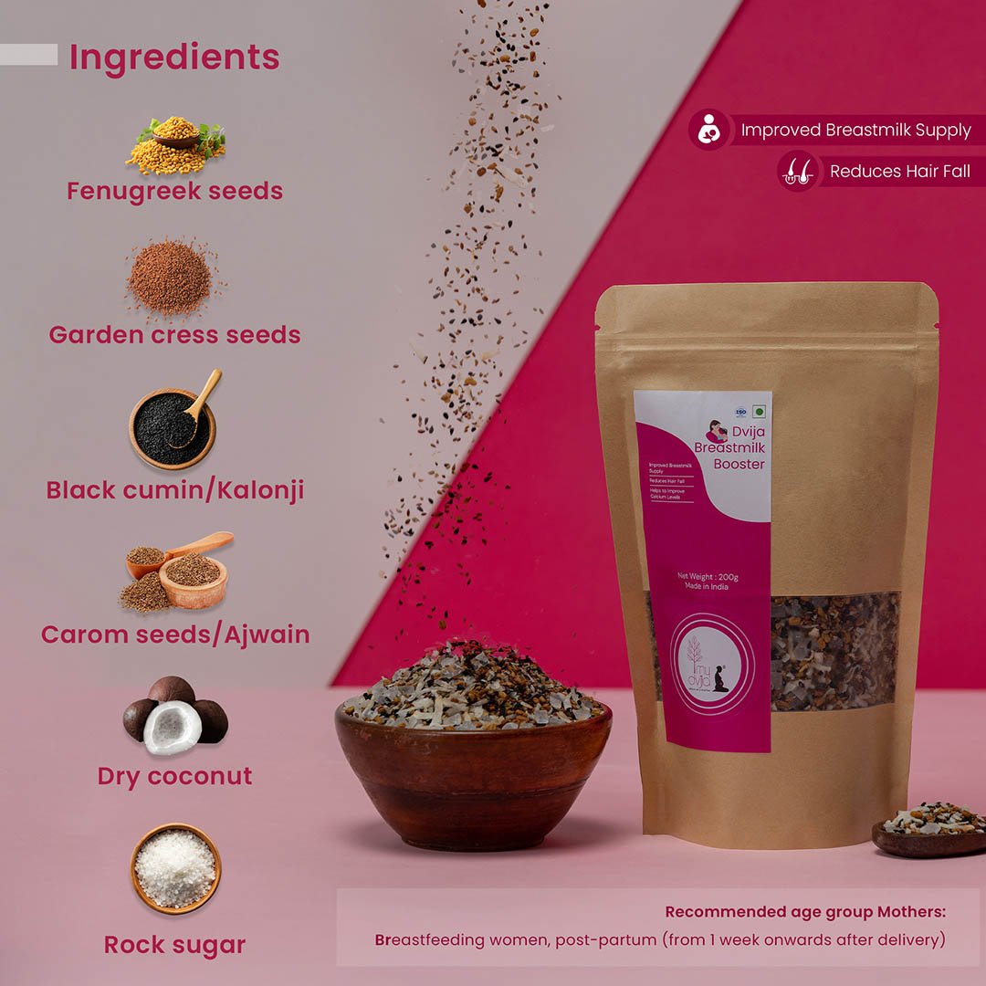 Breastmilk Booster-3 copy Dvija Breastmilk Booster - 200 gm (Breastmilk, Hair & Bone Health) - Image 1