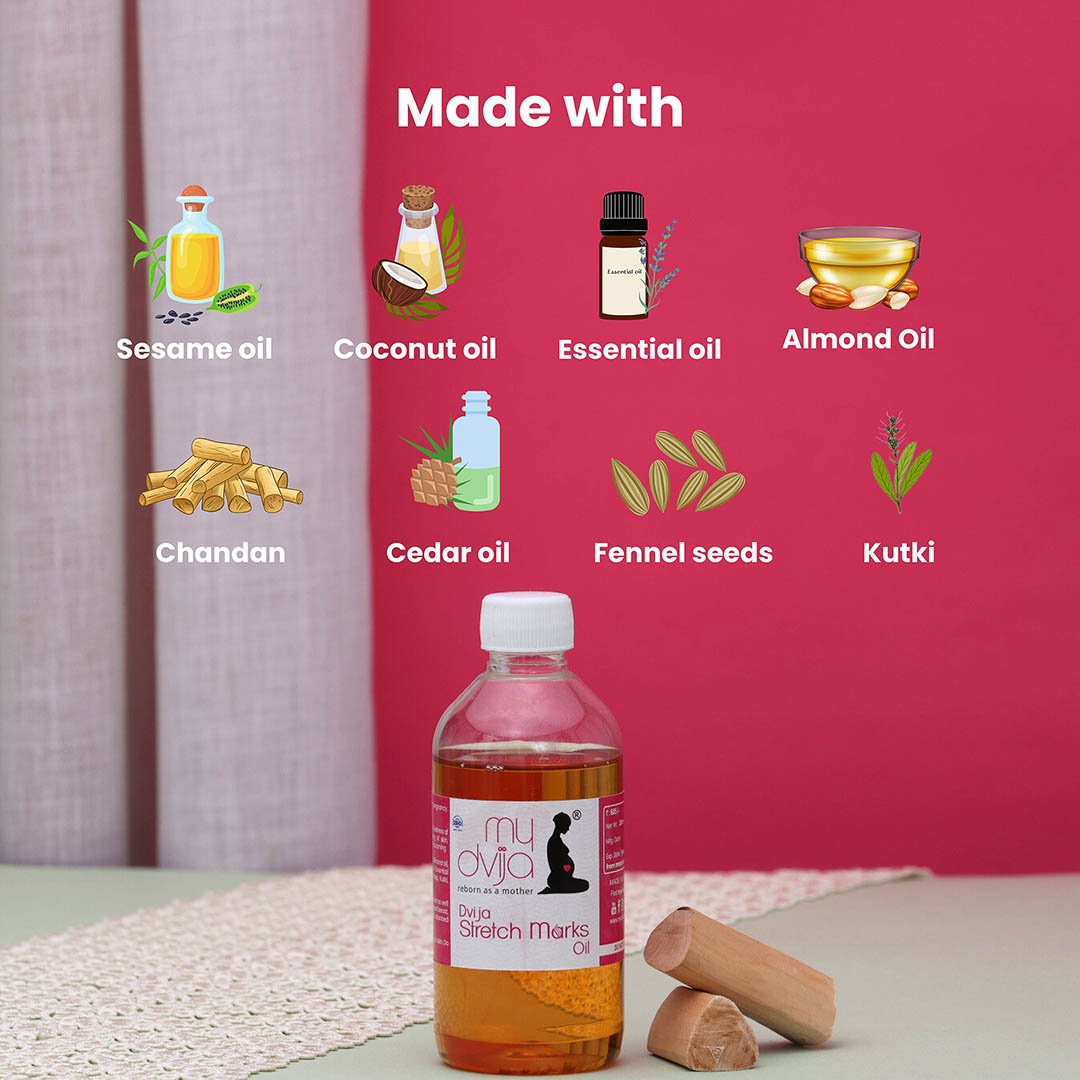 How to use Dvija Stretch Marks Oil - 200 ml - Image 1